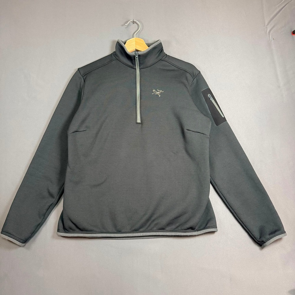 Arc'teryx Polartec 1/4 Zip Fleece Pullover Black Women's Large Made in Canada